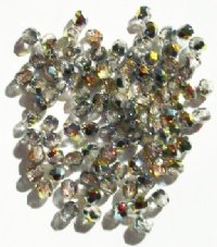 100 4mm Faceted Crystal Marea Firepolish Beads